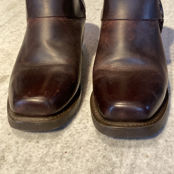 Dingo Rev Up Harness Boots Men's 10.5 Buffalo Brown Cushion Insole Side Zip EUC - Picture 3 of 9